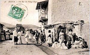 BATNA - RUE DU VILLAGE NEGRE - 1907
